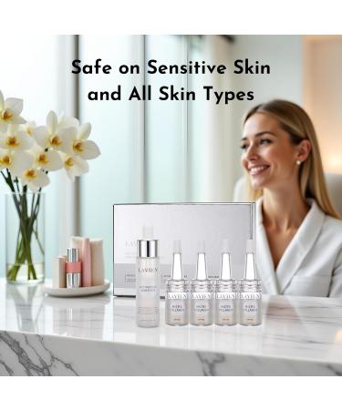 Lavien Collagen Professional Program - Skincare Set Micro Collagen and Activating Booster - Ceramide Elastin and Hyaluronic Acid Suitable for Oily Skin - 30 ml Booster Bottle 4-200 mg - Buy Online on GoSupps.com