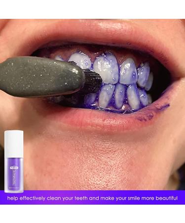 Purple Tooth Whitening Gel - Stain Removal Toothpaste for Sensitive Teeth - Enamel Repair & Deep Cleaning - Buy Online on GoSupps.com
