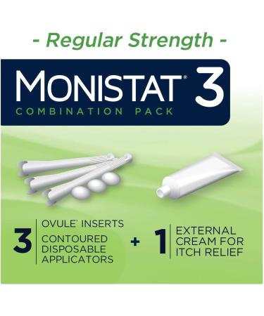Monistat 3 Vaginal Antifungal 3-Day Treatment Ovule Inserts 0.32oz (Pack of 1) - Buy Online on GoSupps.com