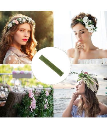 FOIMAS 18 Gauge Floral Stem Wire 100pcs - Paper Wrapped Florist Wire for Arrangements - Buy Online on GoSupps.com
