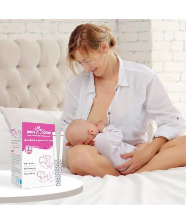 Easy Home Breastmilk Alcohol Test Strips - Quick & Precise Detection for Nursing Mothers - 20-Pack - Buy Online on GoSupps.com