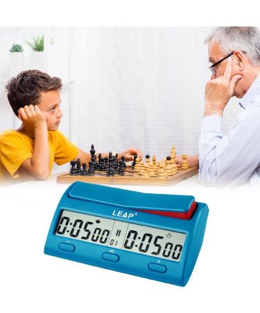 LEAP Advanced Digital Chess Timer with 7 Timing Modes - Blue - Buy Online on GoSupps.com