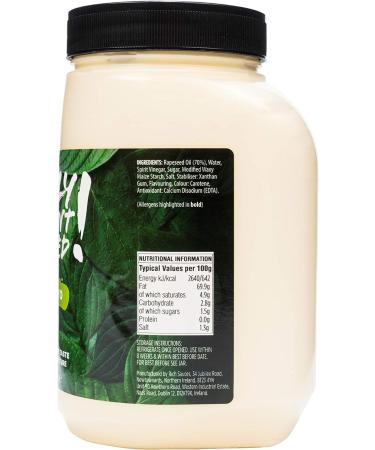 Plant Based Vegan Mayo 1.14 Litre - Dairy Free Mayonnaise Sauce - Buy Online on GoSupps.com