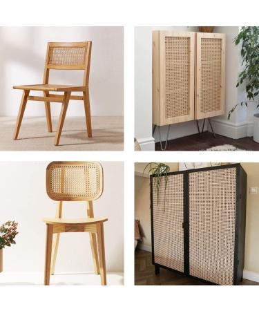 14 Width Natural Rattan Cane Webbing Roll - 12 Feet | Open Weave Wicker Material for Caning Projects - Buy Online on GoSupps.com