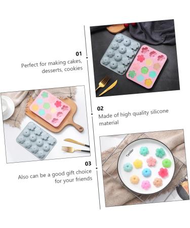 Zerodeko 4 Pcs Silicone Mold Christmas Party Baking Supplies Chocolate Christmas Xmas Soap Christmas Soap Flower Mould Silicone Soap Molds Flower Candle Mold Jelly Silica Gel 17X12.6X1.2CMx2pcs - Buy Online on GoSupps.com
