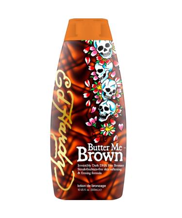 Ed Hardy Butter Me Brown Dark DHA Free Bronzer Streak Free Sunbed formula 300ml