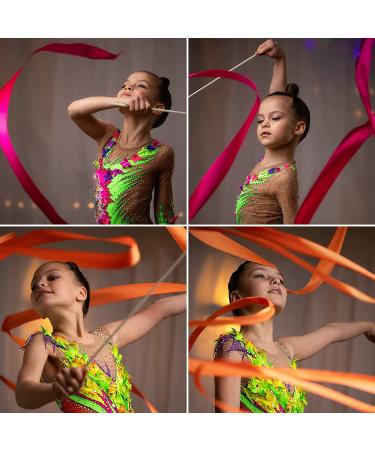 YGEOMER 12pcs Dance Ribbons - Gymnastics Ribbon Streamers for Artistic Dancing Talent Shows - Buy Online on GoSupps.com