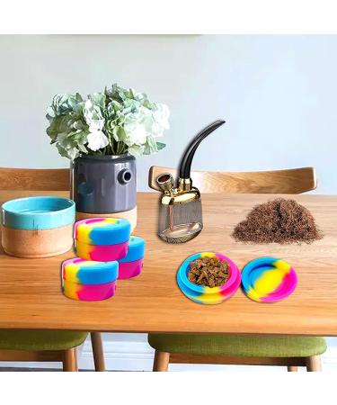 Wax Silicone Container  100Pcs 3ML Smilerain Silicone Slicks for Wax Non-Stick Multi Use Wax Oil Bottles Concentrate Storage Jars Assorted Colors Silicone Containers with Golden Spoon Carving Tool - Buy Online on GoSupps.com