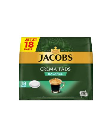 Jacobs Pads Crema Balance 90 Senseo Compatible Coffee Pads 5 Pack 5 x 18 Drinks Crema Balance (5 x 18 PADS) Crema Balance 118 G (5 Pack)