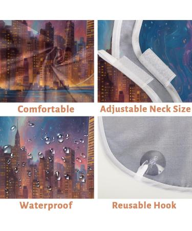 Paris at Night Beard Bib Apron - Ultimate Beard Hair Catcher for Men | Perfect Father's Day & Christmas Gifts for Dad & Husband - Buy Online on GoSupps.com