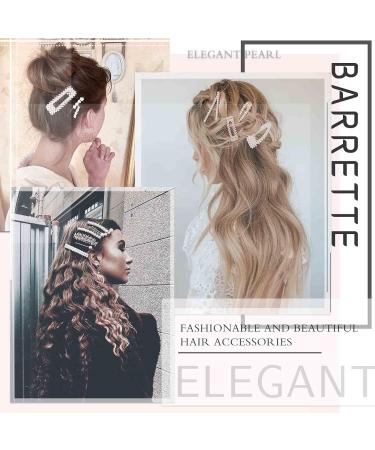 Wendalern Crystal Star Hair Clip Vintage Pearl Rhinestone Hair Pins Gold Pearl Star Hair Clip Crystal Hair Pins Headpiece Bridal Hair Accessories for Women and Girls - Buy Online on GoSupps.com