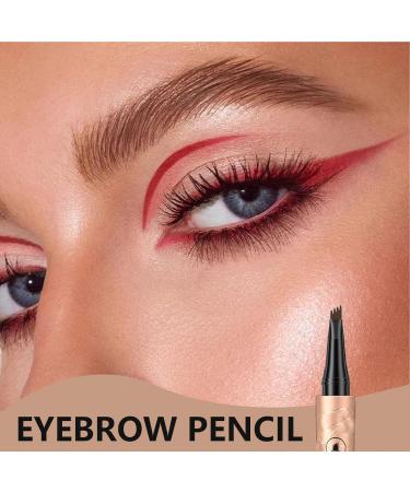 Long-Lasting Waterproof Microblading Eyebrow Pen in Dark Coffee - Natural Looking Brow Pencil - Buy Online on GoSupps.com