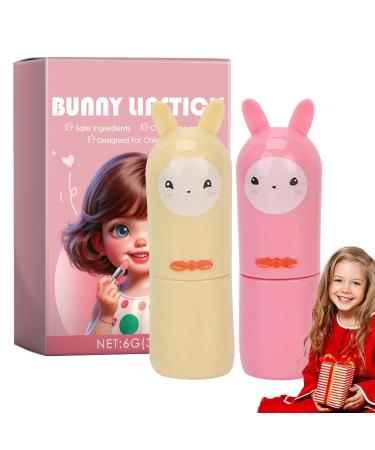 Lip Gloss for Girls,Little Girl Lip Gloss | 2Pcs Lipstick Set Makeup and Pretend Play for Little Girl,Real Cosmetic Washable Suitable