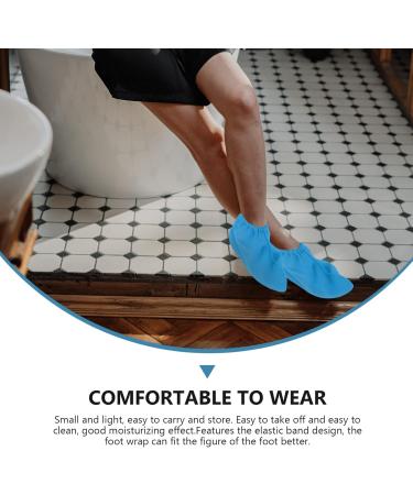 minkissy Home Spa 1pair Mouth Foot Cover Paraffin Wax Hand Cover Paraffin Wax Bags Paraffin Wax Bath Liners Paraffin Bath Feet Liners Foot Wrapping Cover Bath Mat Work Polyester Simple 30x23cm Blue - Buy Online on GoSupps.com