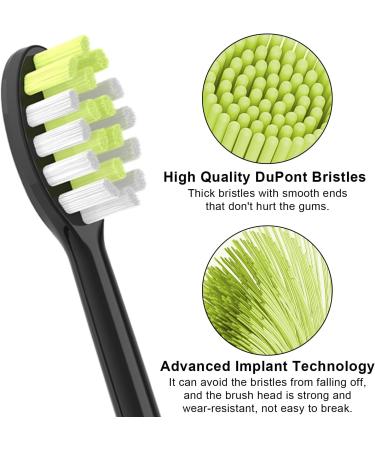 SAREAL Replacement Toothbrush Heads Compatible with Philips One Series Sonicare 5 Pack Rechargeable Brush Heads for HY1200/05 & BH1022/05 (Black - Buy Online on GoSupps.com
