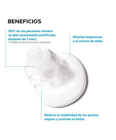 La Roche-Posay Effaclar Purifying Foaming Gel Cleanser - Alcohol-Free Acne Face Wash for Oily Skin - Deep Pore Cleanser, 13.53 Fl Oz - Buy Online on GoSupps.com