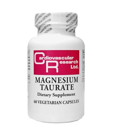 Cardiovascular Research Magnesium Taurate 125 mg New Tamper Resistant Store and Ship Packaging 60 Count 60 Count (Pack of 1)
