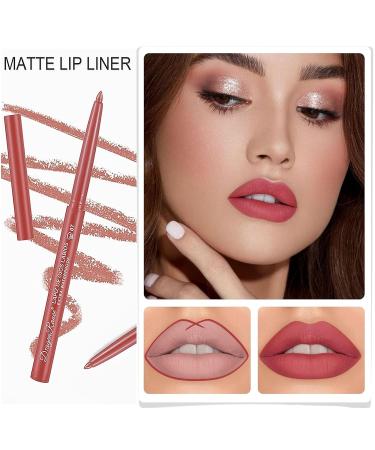 Buy Lip Liner Set - 12 High Pigmented Waterproof Colors | Long Lasting Velvet Slim Makeup for Daily Travel & Parties - International Shipping Available - Buy Online on GoSupps.com