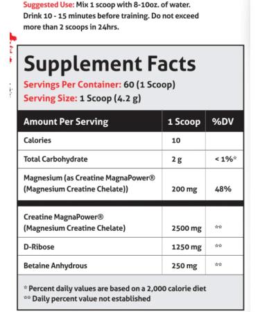 Creatine Chaos - Unflavored Post-Workout Supplement | Boost Lean Muscle Growth & Recovery | Veteran Owned (60 Servings - Buy Online on GoSupps.com