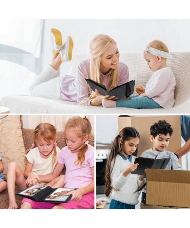 5x7 Black Mini Photo Album - Holds 64 Pictures, with Elastic Band - Kids Art Storage - Buy Online on GoSupps.com
