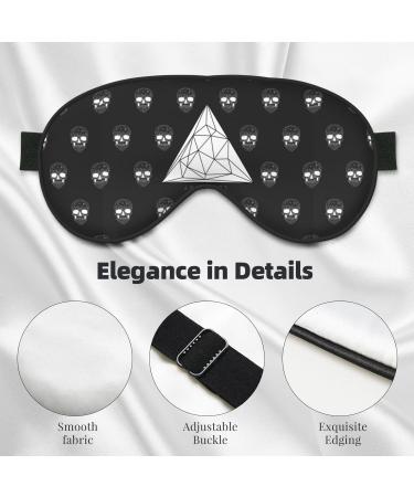Buy Polygonal Modern Crystal Skull Sleep Mask - Adjustable Double-Sided Soft Eye Covers for Perfect Sleep & Reduced Eye Edema | International Shipping - Buy Online on GoSupps.com