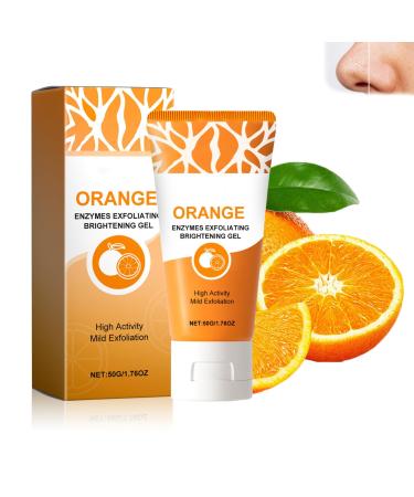 Gel Exfoliant Doux L'Orange Pour Le Visage Et Le Corps Gommage Visage La Vitamine C Nettoyant En Profondeur Et Hydratant Convient Tous Les Types De Peau (1 PCS)