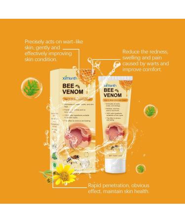 Bee Venom Cream Bee Venom Wart Removal Tag Treatment Cream Bee Venom Gel 2024 Professional New Bee Venom Repair Cream Quick-Acting Soothing Bee Venom Cream Soothing Body Cream-All Skin Types60g - Buy Online on GoSupps.com