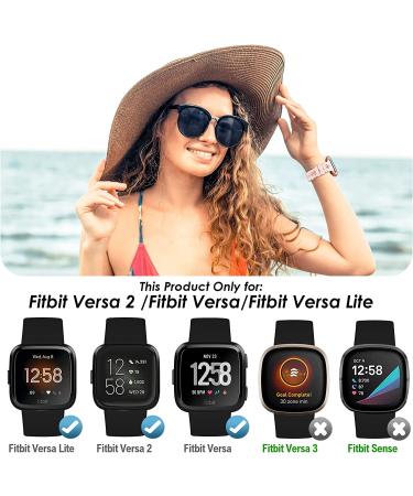 Wewatri Lace Bands 6 Pack for Fitbit Versa Smart Watch - Soft Silicone Sport Strap Replacement for Women (5.6 - 7.1 Wrist) - Buy Online on GoSupps.com