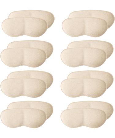 Sibba 8 Pairs Microsuede Heel Cushion Pads - Comfortable Heel Grips for Loose Shoes - Self-Adhesive Heel Liners - Anti-Blister and Heel Pain Relief - Nude - Buy Online on GoSupps.com