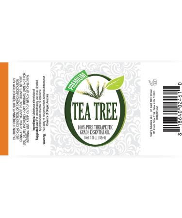 Buy Healing Solutions Tea Tree Essential Oil 120ml - 100% Pure & Natural - International Shipping Available - Buy Online on GoSupps.com