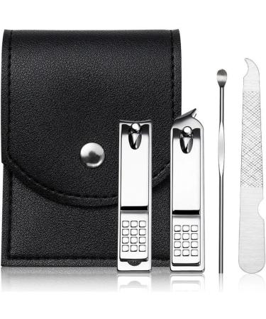 Nail Clipper Set Advanced Stainless Steel Nail Clippers and Toenail Clippers Nail Clipper Set with Nail File Men and Women (Color : Black) - Buy Online on GoSupps.com