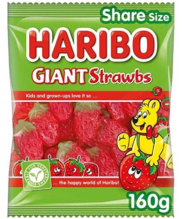  HARIBO Haribo 12 Giant Vegetarian Straws 160g - Buy Online on GoSupps.com