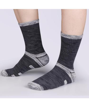 YUEDGE Women's Hiking Socks - Moisture Wicking Cotton, Cushioned Athletic Sports Socks (5 Pack) - Buy Online on GoSupps.com