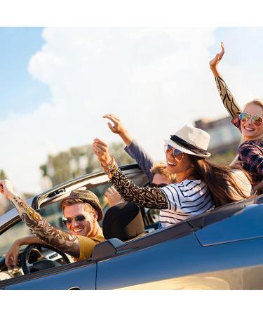 YARIEW Arm Sleeves for Men - 6Pcs Fake Tattoo Sleeves for Sun Protection and Cover Up - Buy Online on GoSupps.com