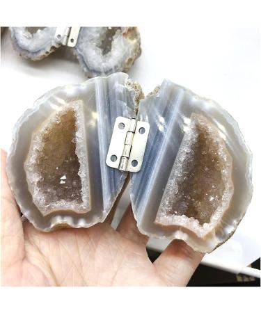 Natural Crystal Rough Natural Handmade Agate Geode Ring Box Rough Agate Cornucopia Quartz Crystal Cluster Crystal Stone Women Crystal - Buy Online on GoSupps.com