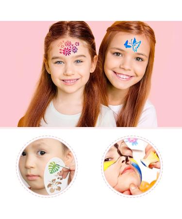 Jecery 36 Pcs Face Paint Stencils for Halloween Makeup - Reusable Templates for Mermaid, Unicorn, Leopard, Witch, Ghost, Pumpkin & Skull Tattoos (Fresh Style) - Buy Online on GoSupps.com
