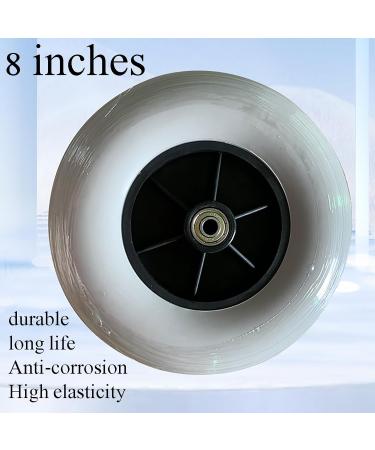 Manual Wheelchair Replacement Wheels Diameter: 20cm Save Effort Easy to Install+ Easy to Scroll No Need to Inflate for Replacement Old/Damaged - 8 Inch Front Wheel A - Buy Online on GoSupps.com