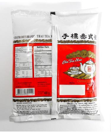 ChaTraMue Thai Tea Mix Vanilla Flavour Red Tea Powder 400g (Pack of 4) by CNMART - Buy Online on GoSupps.com