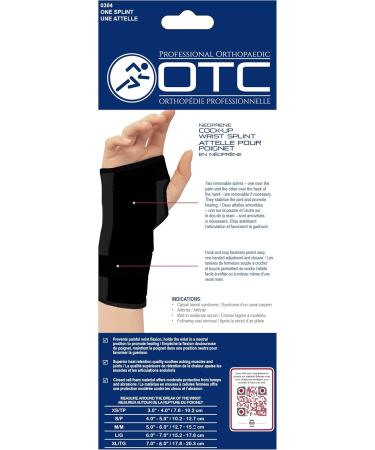 Buy OTC Wrist Splint - Cock-up Style Neoprene Black Small for Right Hand | Fast International Shipping - Buy Online on GoSupps.com