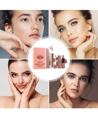  Renopfect Matte lipstick and lip liner set lipstick and lip liner set - Matte lip gloss lipstick 3X lip liner lip pencil set - Buy Online on GoSupps.com