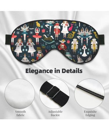 Nutcracker Ballet Eye Mask - Soft Adjustable Sleep Mask for Men & Women - Perfect Christmas Gift - Buy Online on GoSupps.com