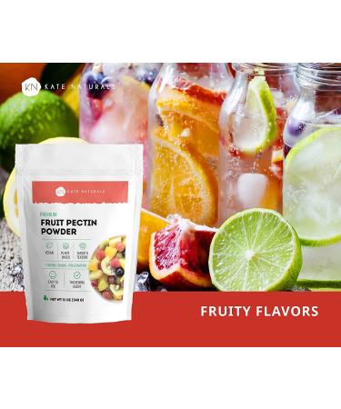 Kate Naturals Fruit Pectin for Canning Jam & Jelly - 12oz | 100% Natural Vegan Powder for Gummies, Jellies & Marmalades with Fiber - Buy Online on GoSupps.com