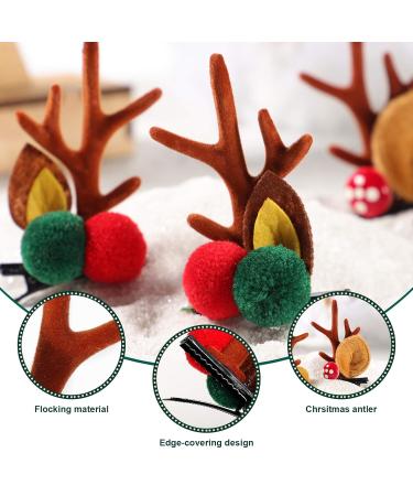 Beaupretty Christmas Deer Antlers Hair Clips for Couples - Cute Holiday Headgear & Hairpins for Kids | Merry Christmas Party Accessories - Buy Online on GoSupps.com