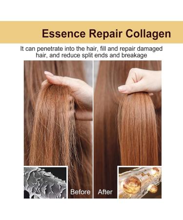 Collagen Hair Mask Collagen Hair Care for Dry and Damaged Hair Deep Conditioner with Argan Oil and Collagen (2PCS Shampoo) - Buy Online on GoSupps.com
