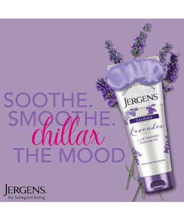 Jergens Lavender Body Butter Hand and Body Lotion Moisturizer for Women with Essential Oils for Indulgent Moisturization 7 Oz Pack of 3 Lavender 7 Oz (Pack of 3) - Buy Online on GoSupps.com