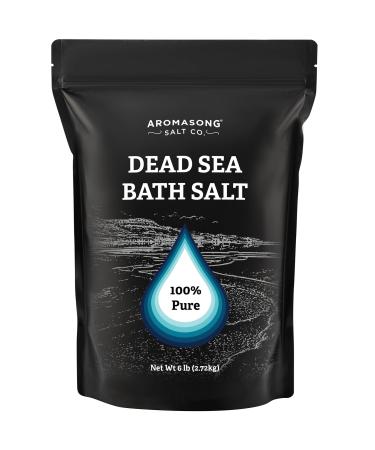 Aromasong Dead Sea Salt Bath Soak 6 Lbs. Bulk Pack  100% Natural Dead Sea Salts for Soaking, Relaxation, and Detoxification of Skin, Dead Sea Salts for Bath to Rejuvenate and Refresh. 6 Pound