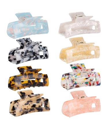 Hair Claw Clips Tortoise Barrettes Rectangle Shape Clips Fashion Hair Clips Celluloid pattern