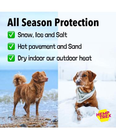 Hemptrex Dog Paw Balm Soother & Moisturizer - 2 oz - Shea Butter, Coconut Oil, Beeswax - Heal & Repair Cracked Paws, Snout & Elbows - Snow & Dry Weather Protection - Buy Online on GoSupps.com