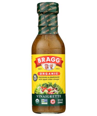 Bragg, Organic Vinaigrette Dressing, 12 oz Vinaigrette 12 Fl Oz (Pack of 1)