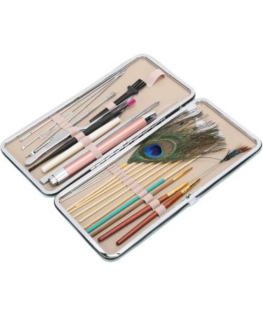 23Pcs Double Headed Stainless Steel Ear Spoons Set - Mint Green Ear Wax Removal Tools and Ear Care Accessories - Buy Online on GoSupps.com